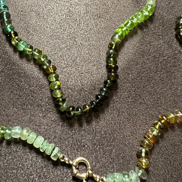 Encirkled Jewelry Mini Camo Gemstone and 14k Necklace 21 in - Picture 8 of 9